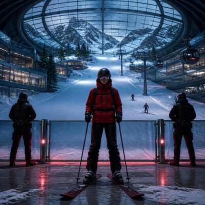 Glisse sous verrière : le ski rationné des beaux quartiers