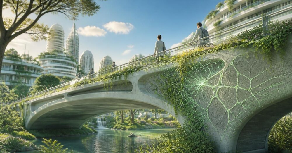 Béton vivant : quand les ponts de nos villes guérissent tout seuls