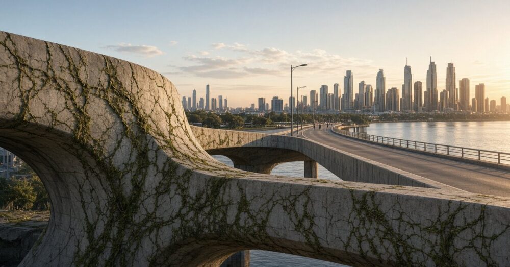 Béton vivant : quand les ponts de nos villes guérissent tout seuls