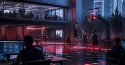 Le chrono tourne : le basket 3×3 s&rsquo;invite dans la cadence au bureau