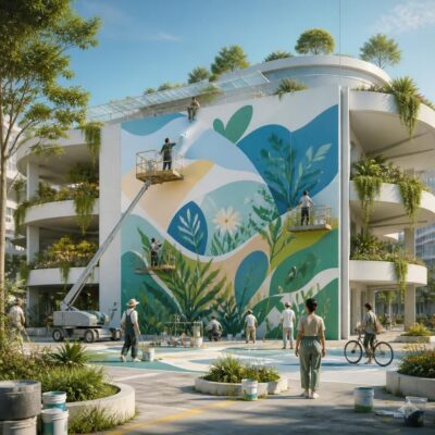 De la Voiture au Tableau : Nos Parkings Changent de Peinture