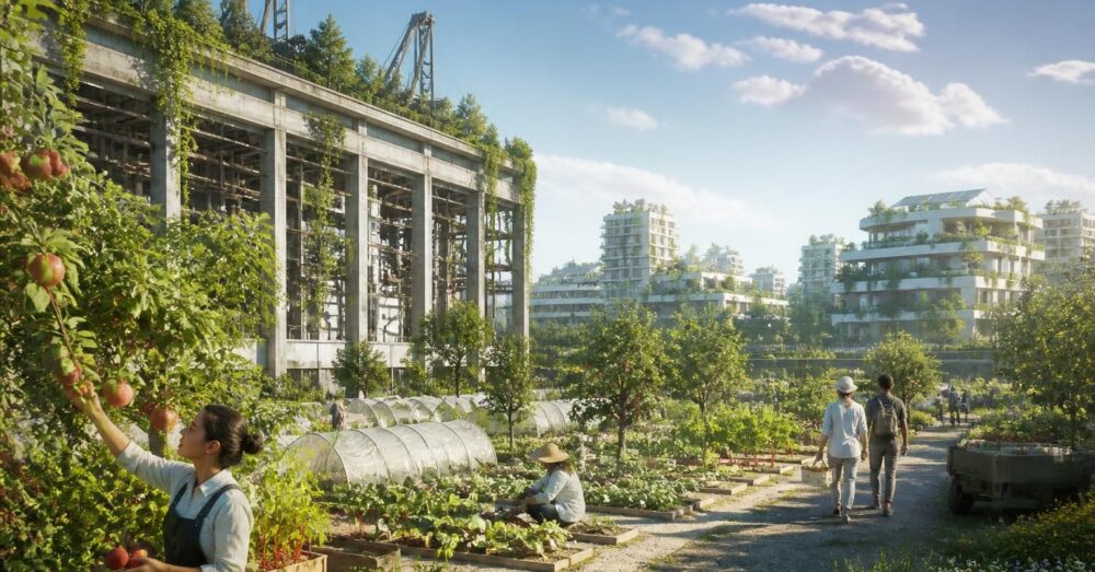 De l’usine à l’orchard : comment nos friches industrielles nourrissent les quartiers